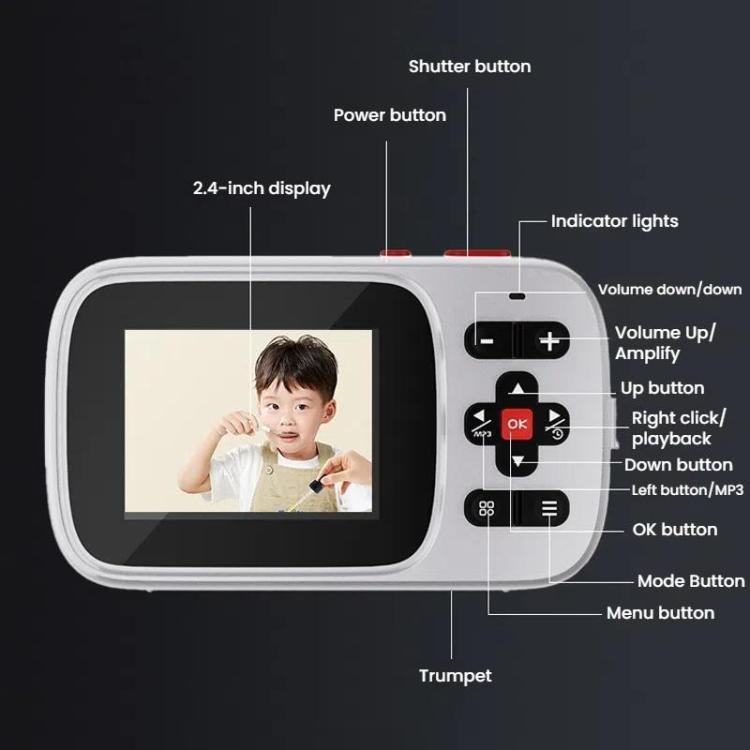 72 MP HD Digital Camera 2.4 Inch MP3 Listening Photo Video 16x Zoom DV 72 MP HD Digital Camera 2.4 Inch MP3 Listening Photo Video 16x Zoom DV